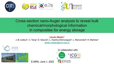 Cross-section nano-Auger analysis to reveal bulk chemical/morphological information in composites for energy storage featured image